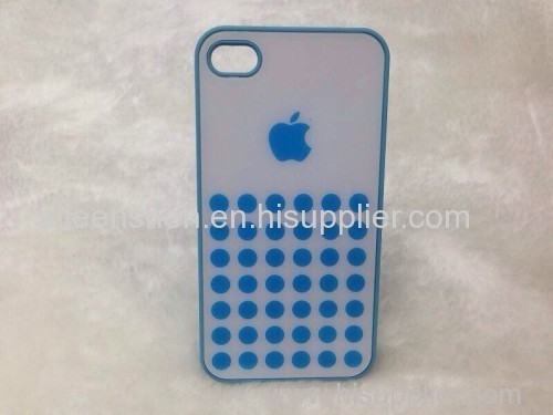 PC material cell phone case for Iphone5S(smooth surface acrylic pattern blue color)