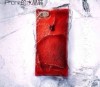 PC material cell phone case for Iphone5S(smooth surface crystal ice style red color)