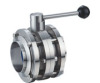 sanitary stainless steel three-piece valve