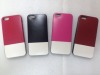 TPU and leather material mobile phone case for Iphone5(fashionable style red color)