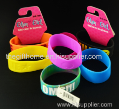 Promotional Bulk Cheap Silicone Wristband Silicone Bracelet Wrist Band