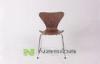 Durable Walnut Jacobsen Seven Chair , Solid Wooden Modern Easy Chairs for Dining Room