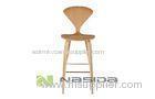 OEM Rustic Norman Cherner Bar Stool Chairs Replica , Curved Plywood With Ash / Walnut Veneer
