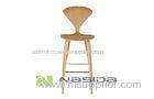 OEM Rustic Norman Cherner Bar Stool Chairs Replica , Curved Plywood With Ash / Walnut Veneer
