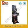 Retail Black Cardboard Floor Display Stands For Promotion