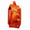 12 Colors PET / AL / PE Plastic Spout Pouch Packaging Biodegradable For Orange Juice