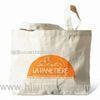 Natural 8OZ Organic Cotton Bags for Shopping , Embroider Printing