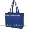 Recyclable Laminated Non Woven Bag ,Blue Shopping Bag With Photogravure Printing