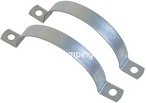 Split clam for suspension duct