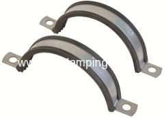 Split clamp for suspension ducting