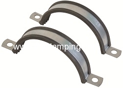 Split clamp for suspension ducting