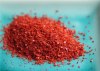 Dried red chili flakes