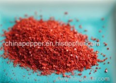 Dried red chili flakes