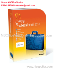 100% Genuine Microsoft Office 2010 Pro Plus key license code coa label