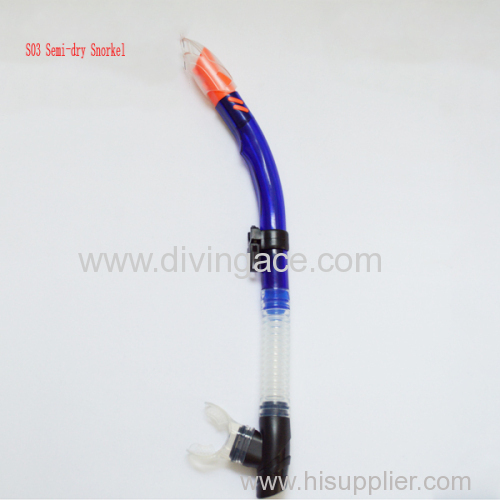 Professional adult 100% silicone diving snorkel