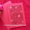 deep red weeding invitation cards