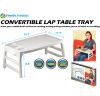 Convertible lap removable tray table