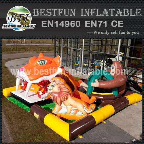 Inflatable fun city for amusement park