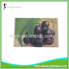 charming grape pattern bamboo mat