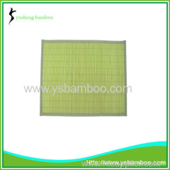 Charming natural bamboo green mat