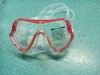 Tempered glass full face diving mask