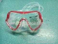 Tempered glass full face diving mask