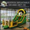 Inflatable football giant slide for adults and kids