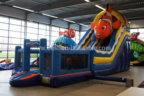 Adult commercial use inflatable marine animals water slide