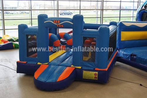 Adult commercial use inflatable marine animals water slide
