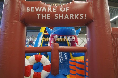 Commercial Inflatable Shark Slide for sale