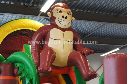 Exciting inflatable Monkey slide for sale