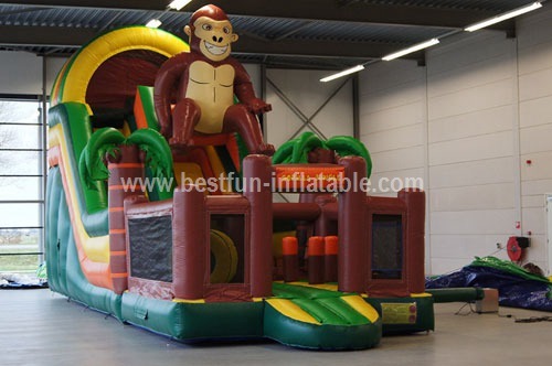 Exciting inflatable Monkey slide for sale