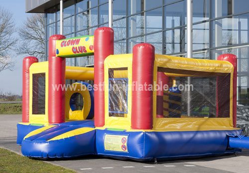 Factory price lovely inflatable clown slide