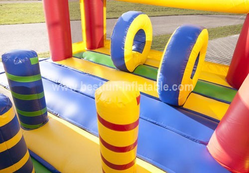 Factory price lovely inflatable clown slide