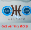 date warranty sticker warranty security sticker