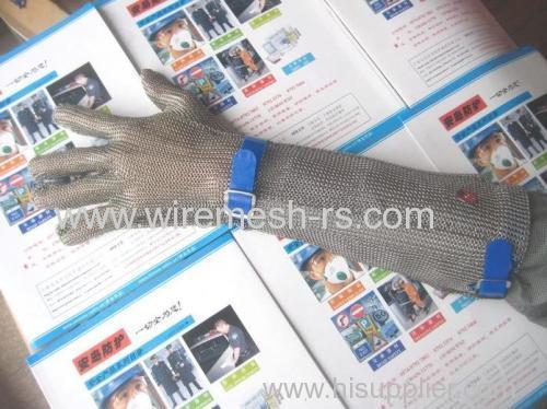 Long sleeve work safety gloves