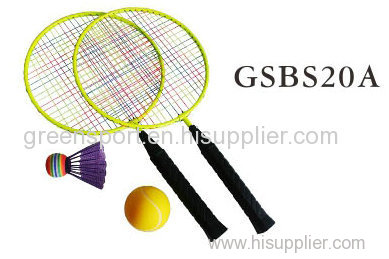 plastic badminton racket set