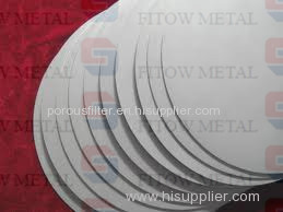 Pharmaceutical stainless steel sintered metal filter plate