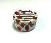 Painted Round Tin Ashtray Cigar Tin Box For Cigarette / Tobacco Smoking