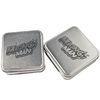 Plain Silver Empty Gift Tins Square Tin Jar For Chocolate