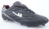 Custom Black Anti Slip Cleats Waterproof Wide Indoor Soccer Shoes for Men