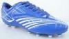 Wholesale / OEM Blue PU Size 34, Size 40 Men Indoor Outdoor Turf Soccer Cleats Shoes