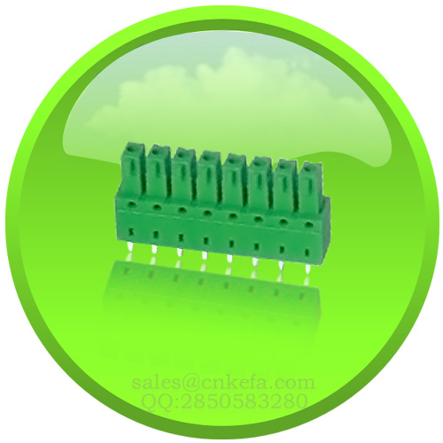 PCB connector with side lock