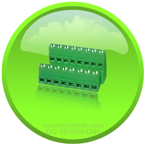 PCB screw combicon connector with rising clamp for wire to board connection