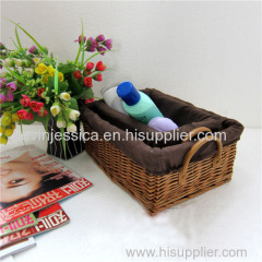 Wicker laundry basket for dirty clothes from manufacture