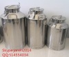 3/4/5/6/7/8 gallon Stainless steel milk can container with lid 25LITERS