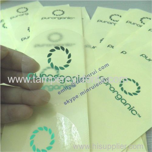 Custom Round transparent labels with foil stamping Clear stickers embossed with glossy foil Stamped self adhesive labels