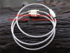 Stainless Steel Rope Keychain Ring Secure Key Ring