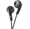 JVC HAF160 Black Gumy Bass Boost Stereo Headphones In Ear Earphones