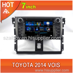 Toyota 2014 Vios car dvd player bluetooth ipod radio TV USB 3G Wifi canbus touchscreen streeing wheel control
